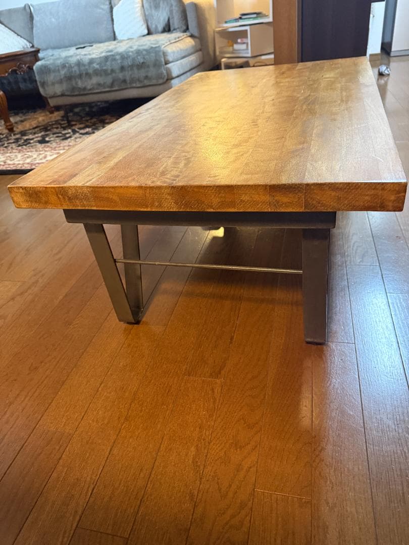 《送料込》ニトリ センターテーブル 工業系デザイン キャスター付き