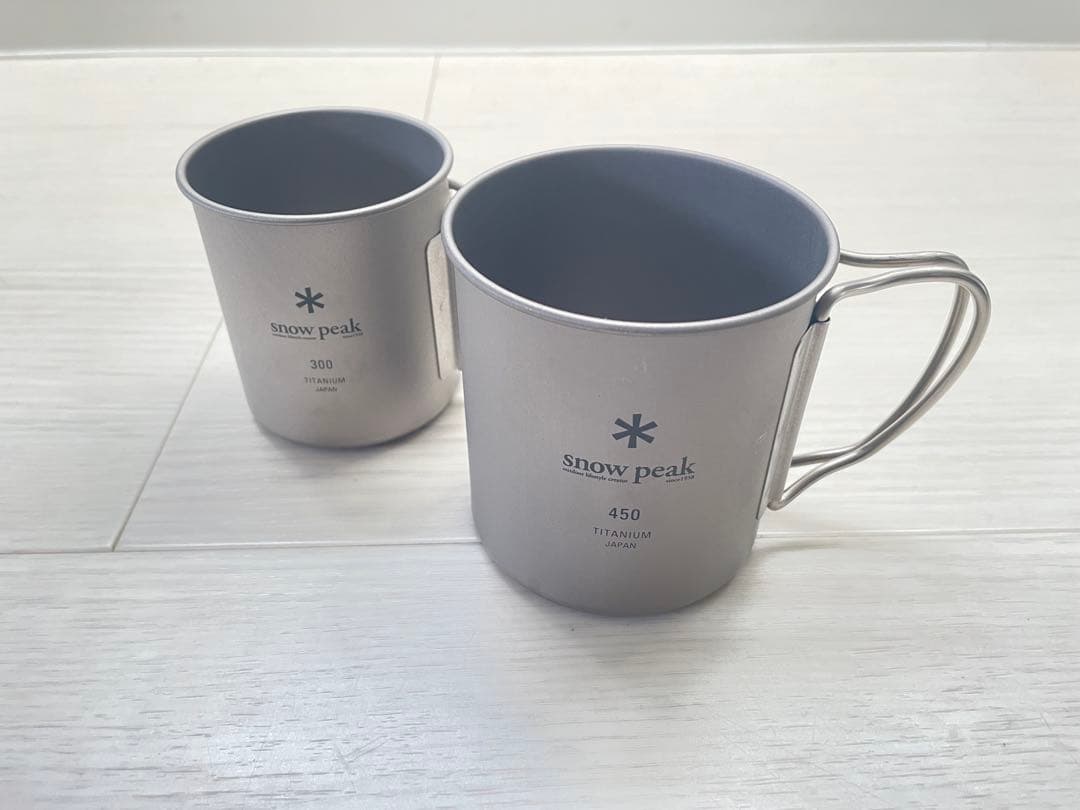スノーピーク( peak) マグ・チタン容量450ml 300ml