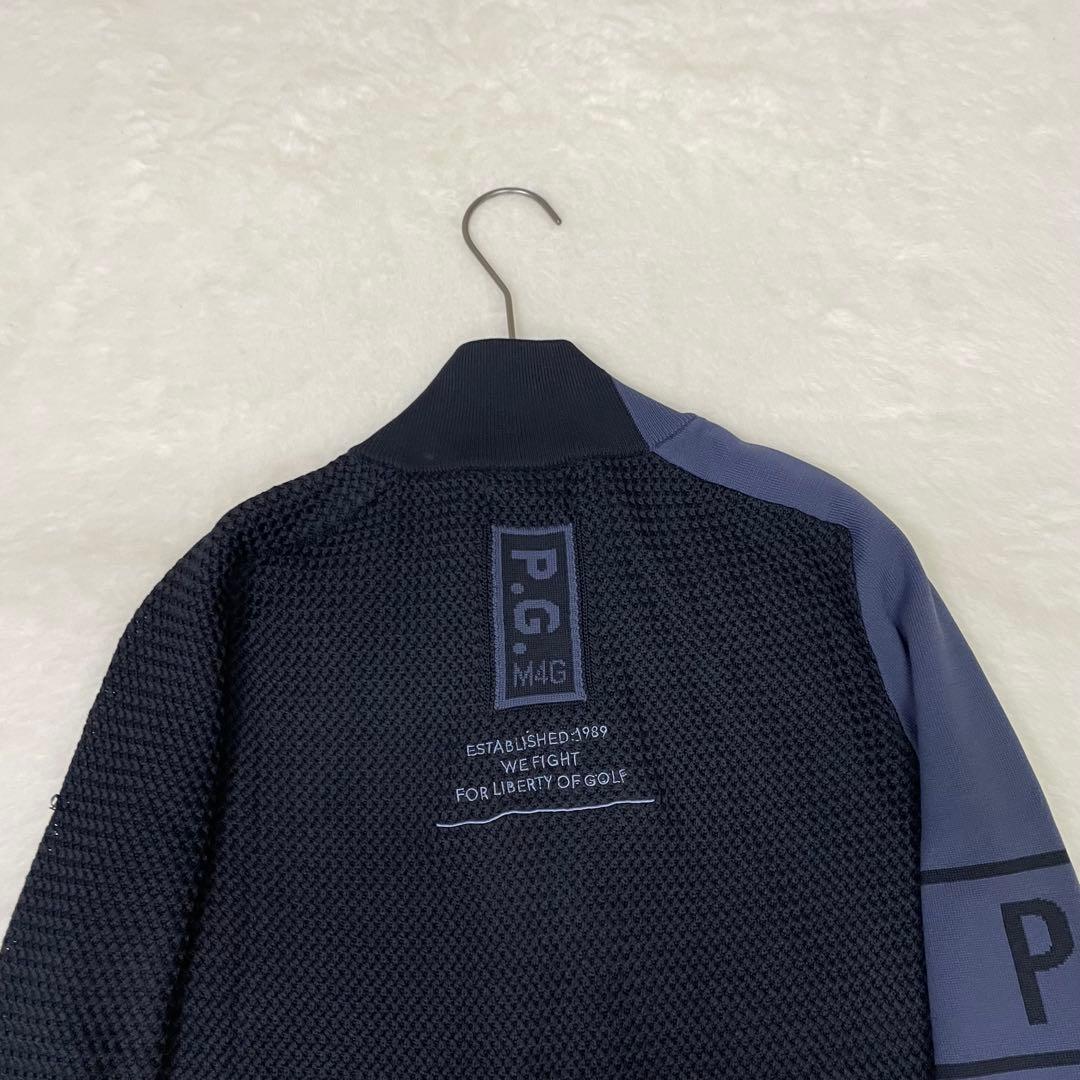 未使用級　PEARLY GATES ニット　メッシュ　ネイビー ジャケット