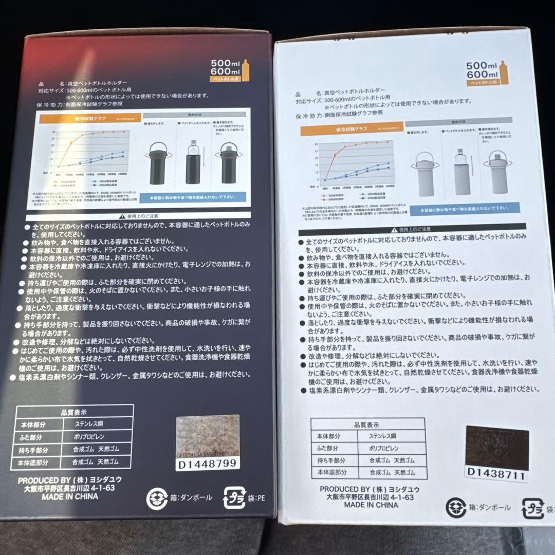 侍ジャパン ペットボトルホルダー ホワイトホーム柄 ネイビービジター柄　2個