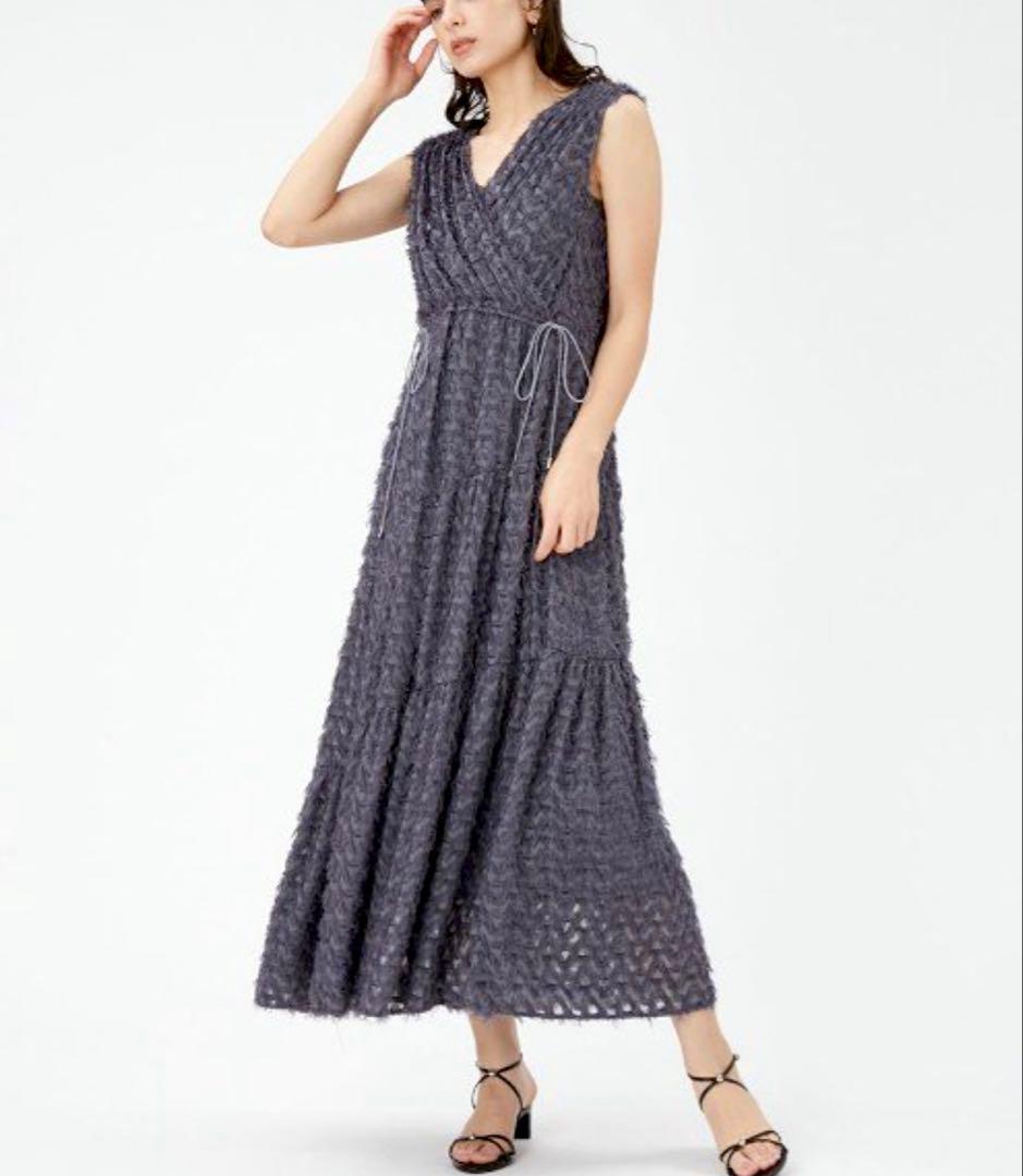 FRAY I.D ワンピース 1 フリンジジャガード カシュクール