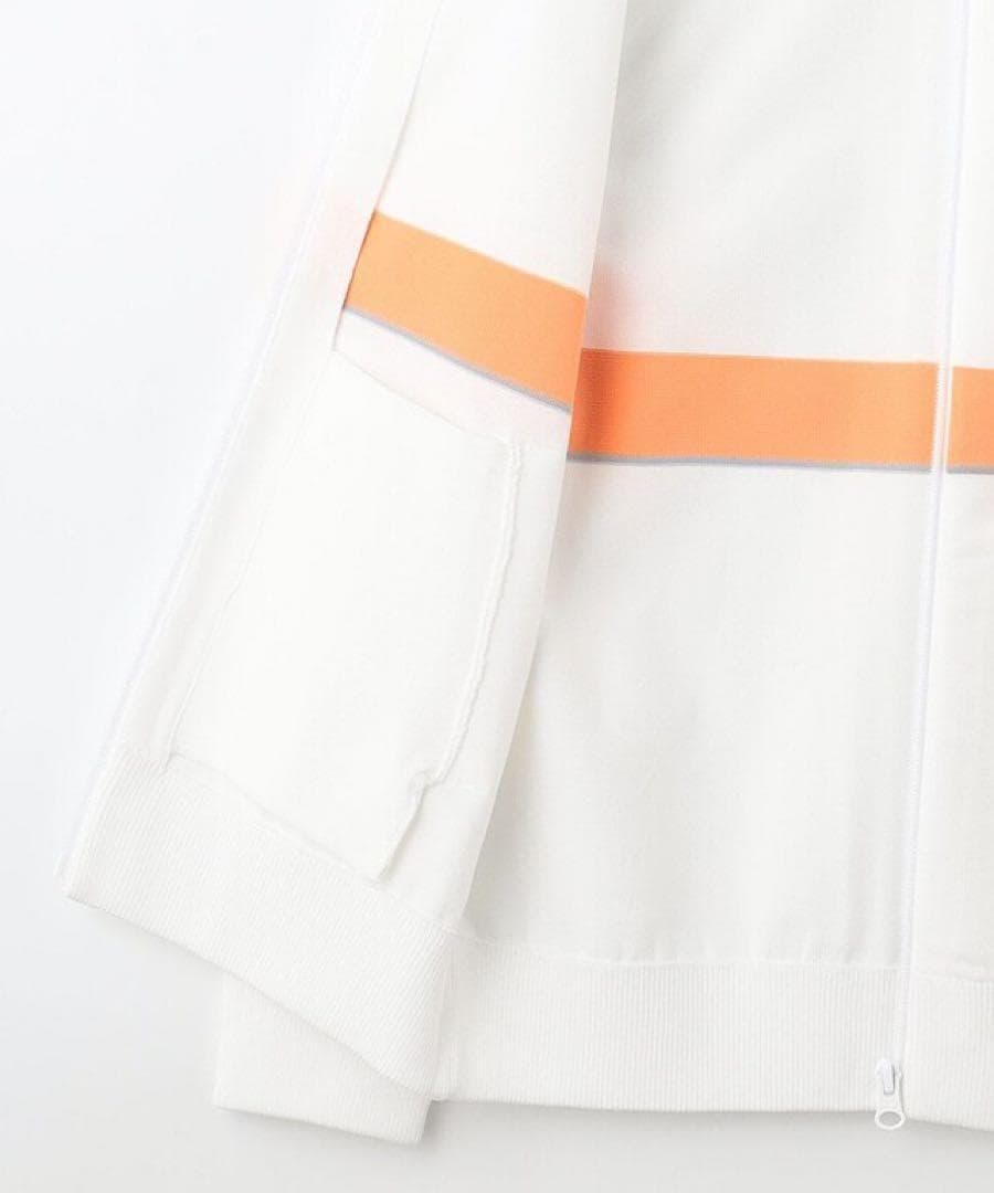 新品 23区ゴルフレディース L 綺麗ライン すっきりスポーティ ニットブルゾン