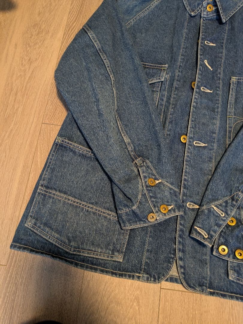 ヒューマンメイド デニムカバーオールジャケット L