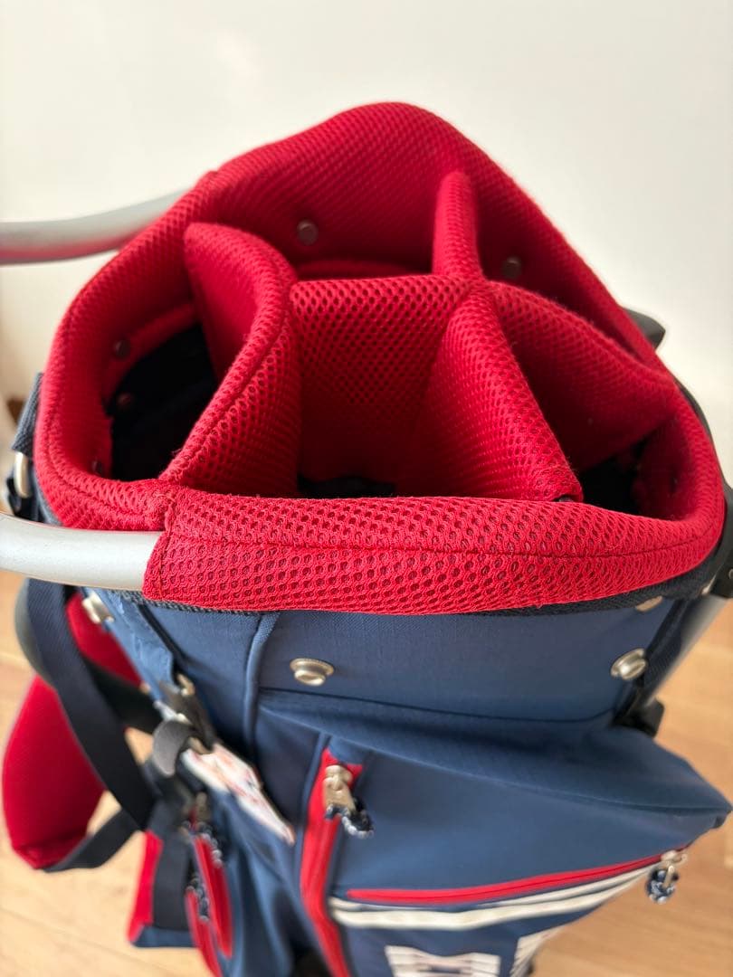 ★ジャックバニー★スタンドキャディバッグJack Bunny!!ネイビー×レッド