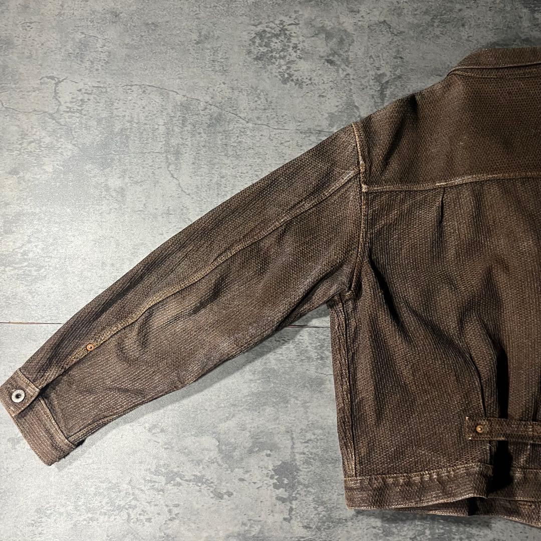 KAPITAL センチュリーデニム 襤褸 柿渋染め セットアップデニムジャケット