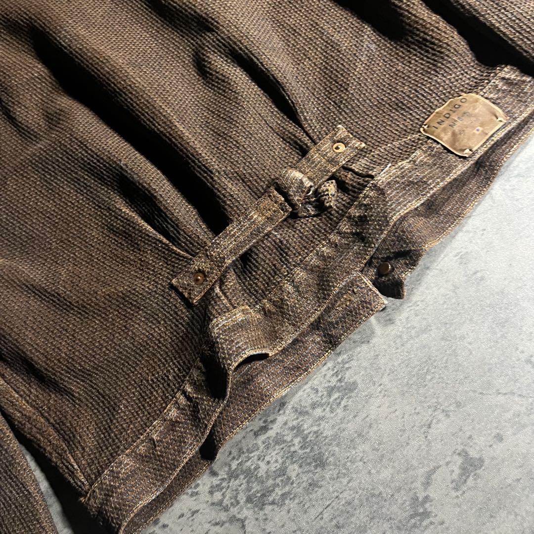 KAPITAL センチュリーデニム 襤褸 柿渋染め セットアップデニムジャケット