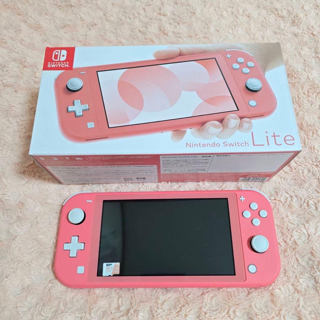 Nintendo Switch Lite ピンク 本体　SDカード付き