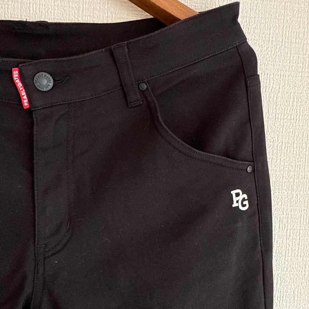 パーリーゲイツ　パンツ　黒　ブラック　5 L スリット入り　オールシーズン