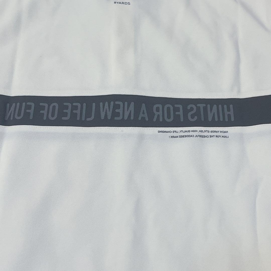 新品　ハチヤーズ 8YARDS ハチヤーズゴルフ　ポロシャツ　ホワイト　Lサイズ