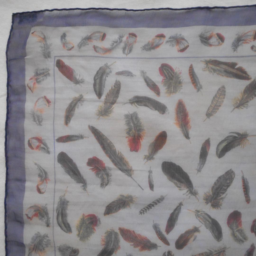 HERMES PLUMES プリュムス 羽根 スカーフ 40