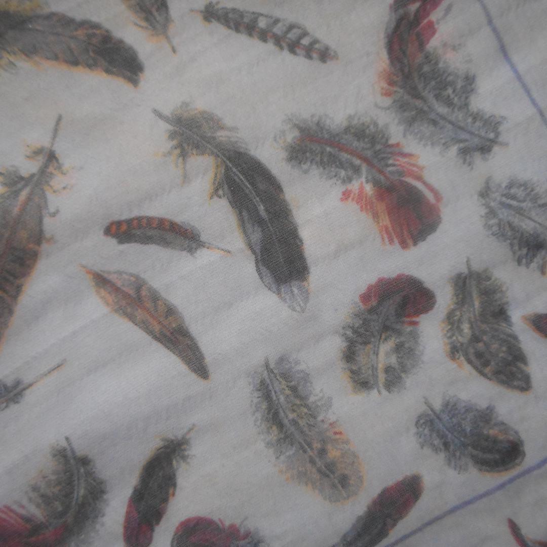 HERMES PLUMES プリュムス 羽根 スカーフ 40