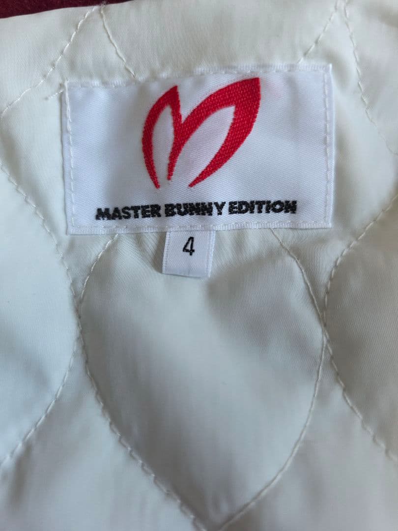 お値下げしました!美品マスターバニーフード付き中綿ブルゾン4