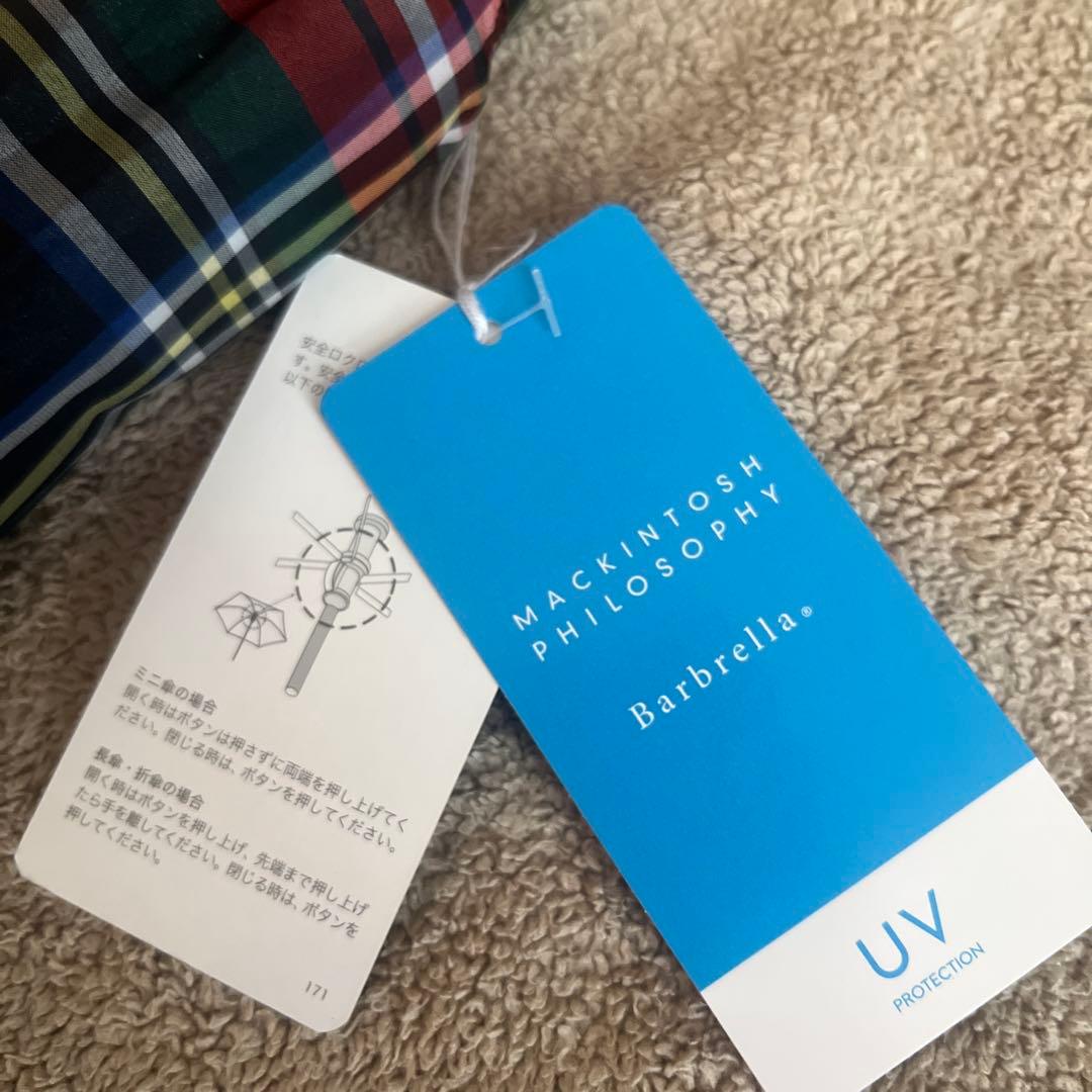 マッキントッシュ　バーブレラ ブラック×レッド系 チェック タグ付新品