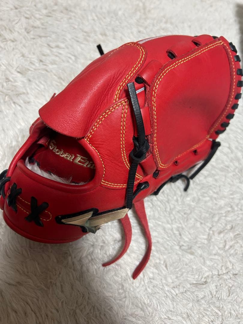 Global Elite 軟式グローブ 赤