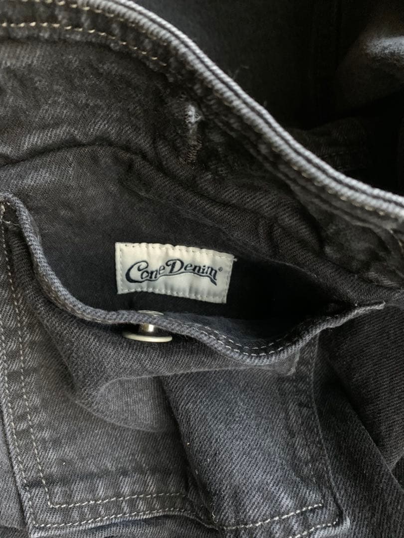 HOUSTON ブラック デニム ジャケット 2nd タイプ コーンデニム 44