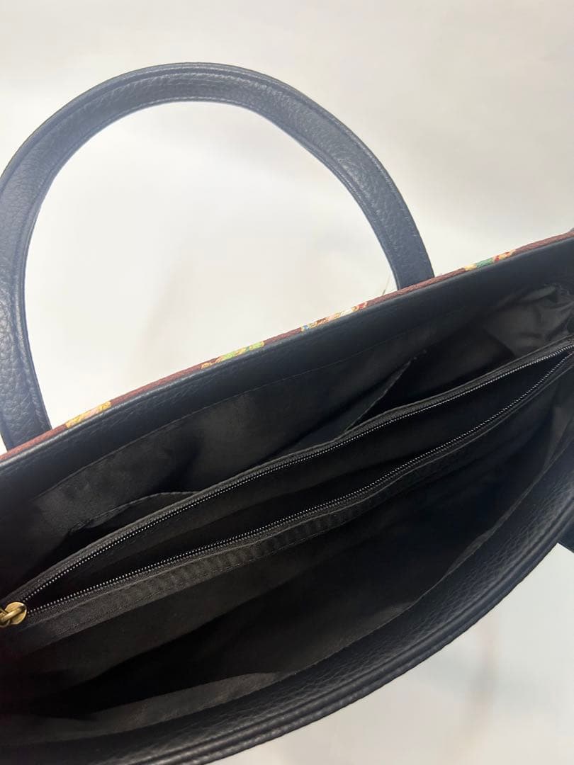 新品未使用品　岡重 吉祥文様 和装バッグ 岡重 OKAJIMA 茶