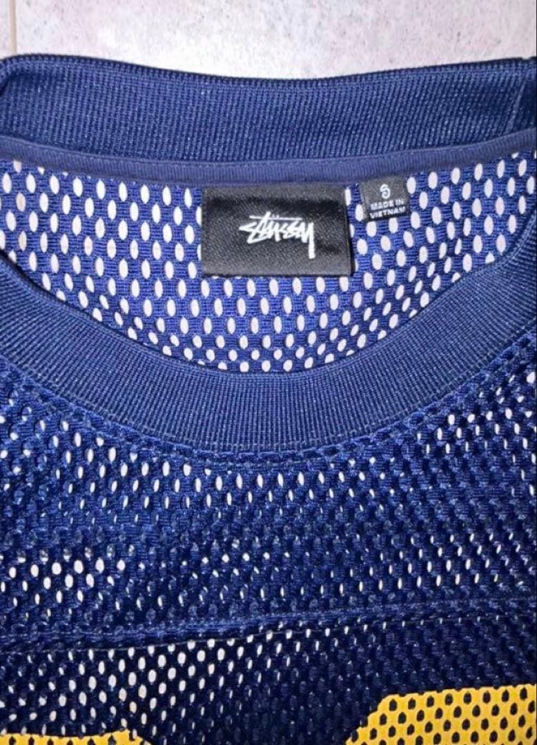 STUSSY TEAM JERSEY 80 ネイビー