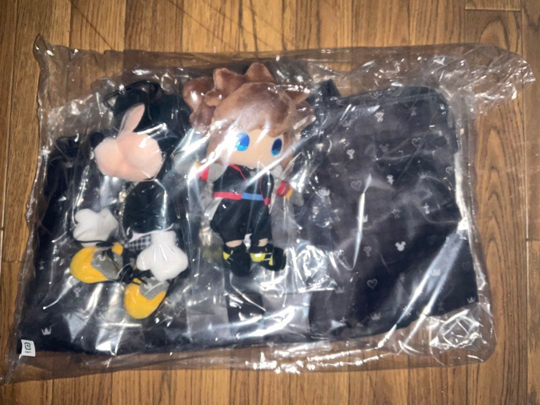 【生産終了】キングダムハーツ3 ぬいぐるみ付き 大きめ おしゃれ トートバッグ