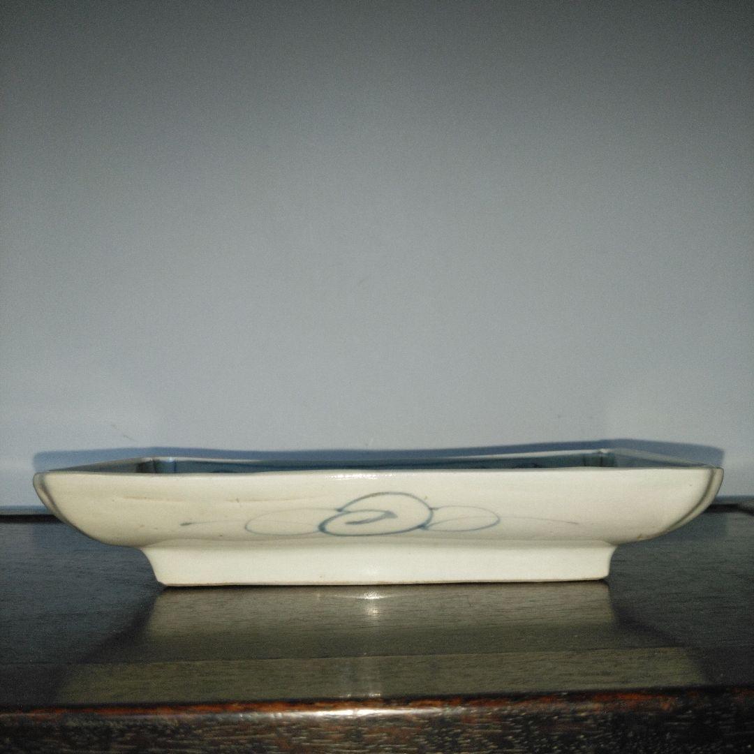 NO591 長皿　丸紋　切込焼・須恵焼