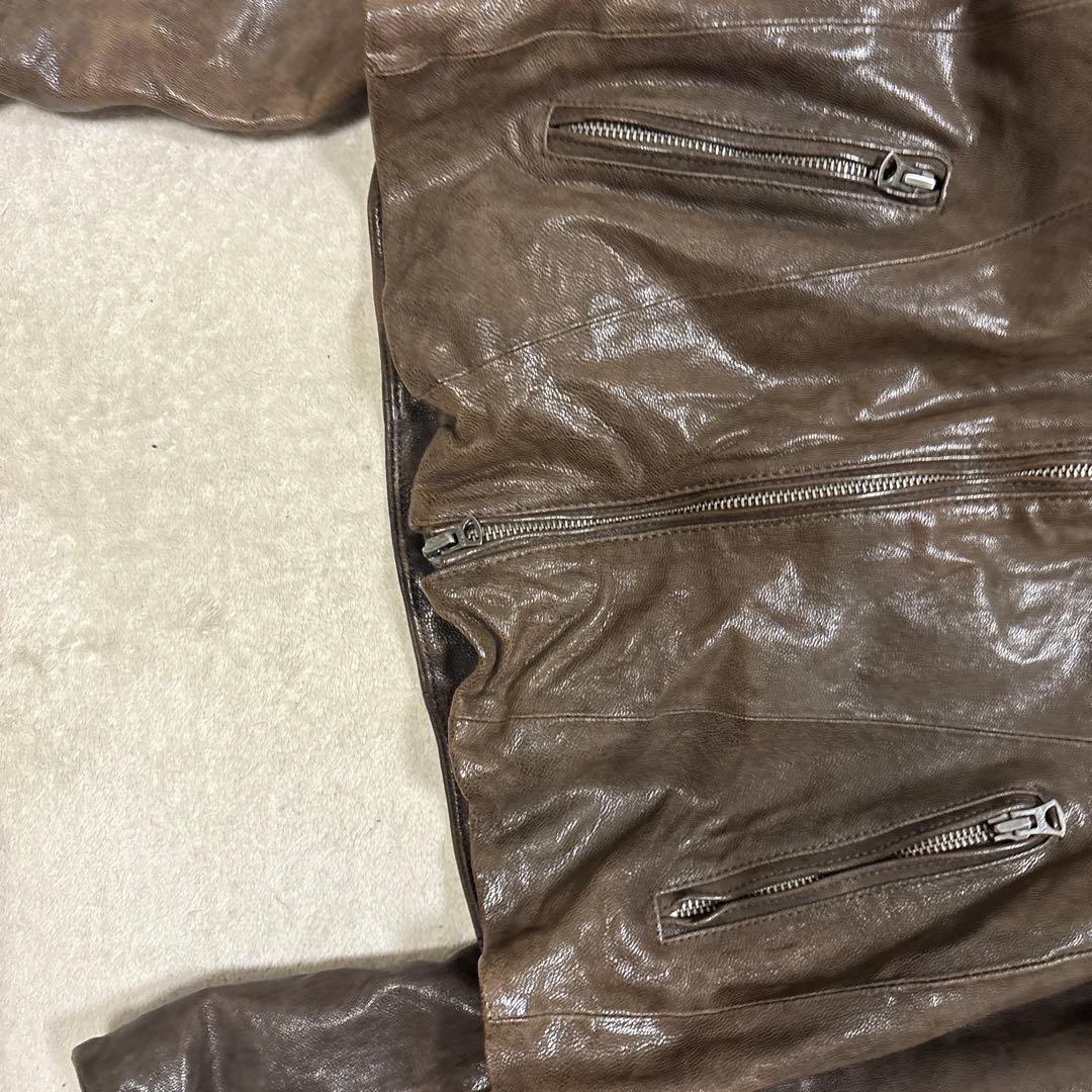 ジャケット・アウター 00s Goa Hooded Goat Leather Jacket Y2K