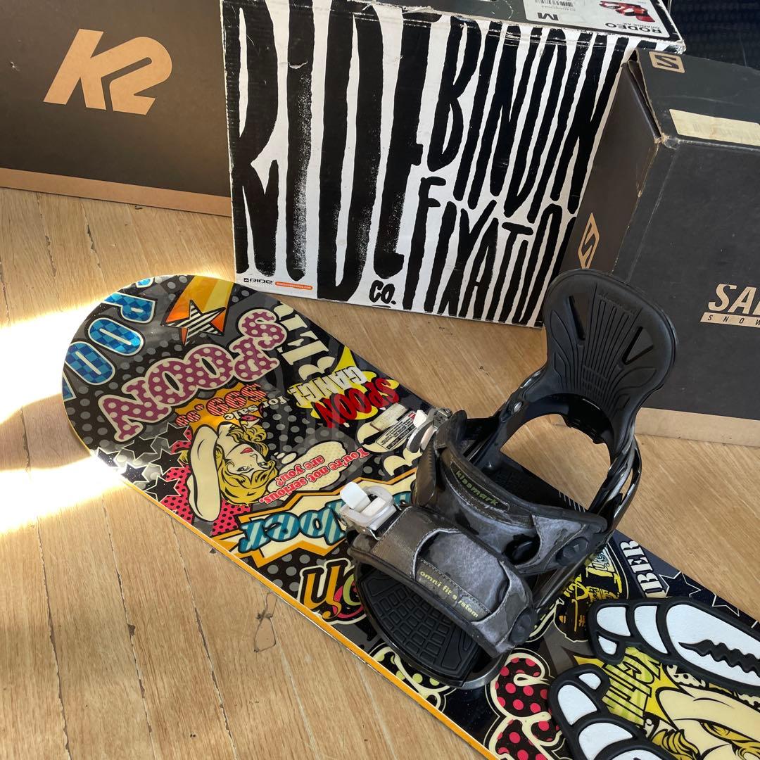 SPOON×KISSMARK　キスマーク　バインディング付スノーボードセット