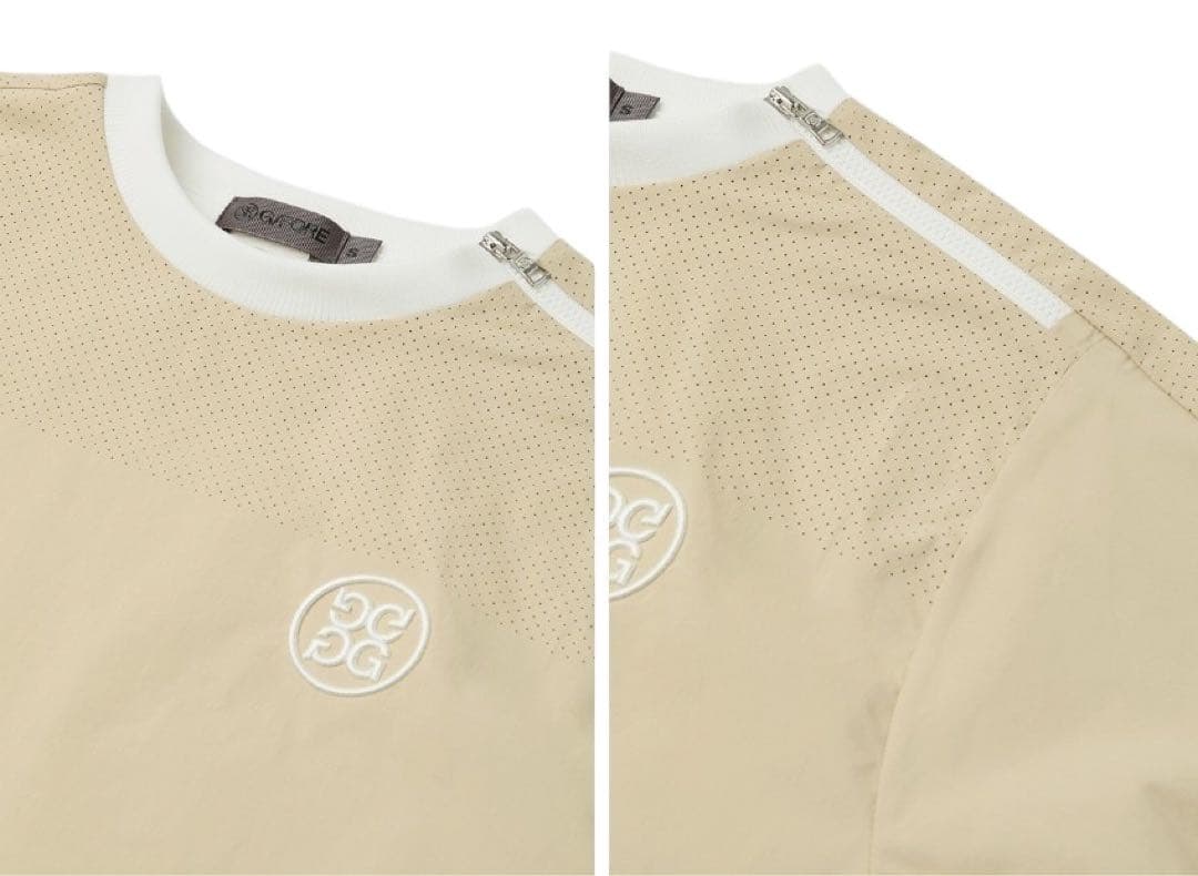 新品未使用☆新作☆G/FOREジーフォアレディース半袖シャツsizeSベージュ