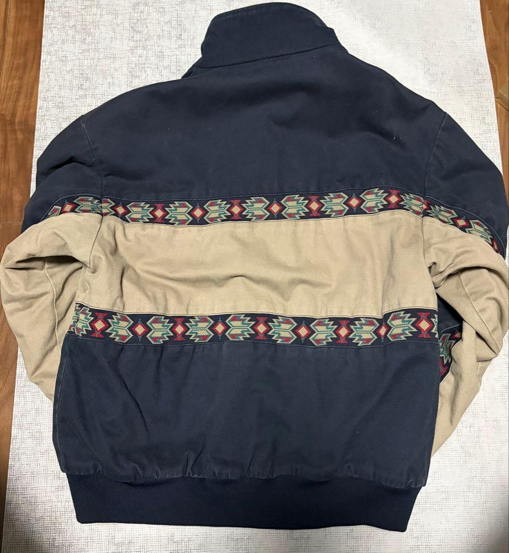 70s Cripple Creek ネイティブ柄　ジャケット ネイビー 古着