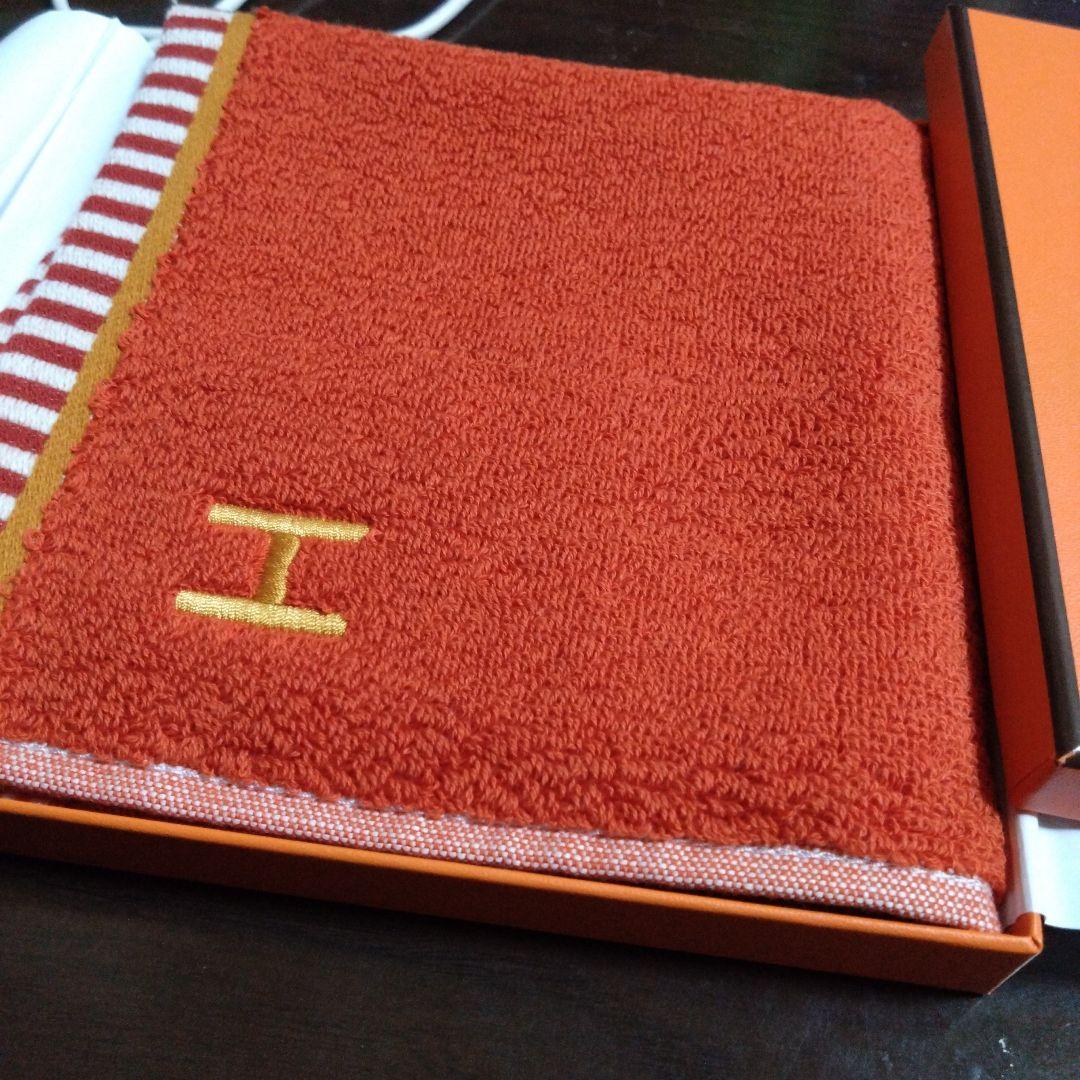 HERMES オレンジ タオルセット
