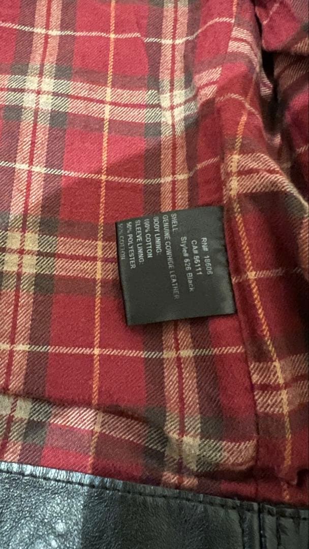 schott 626 レザーダブルライダースジャケット S ショット 618