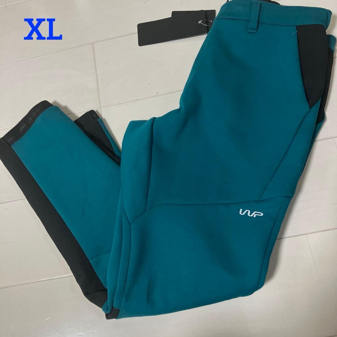 THE WARP ザワープ　メンズ　ストレッチパンツ　グリーン×ブラック