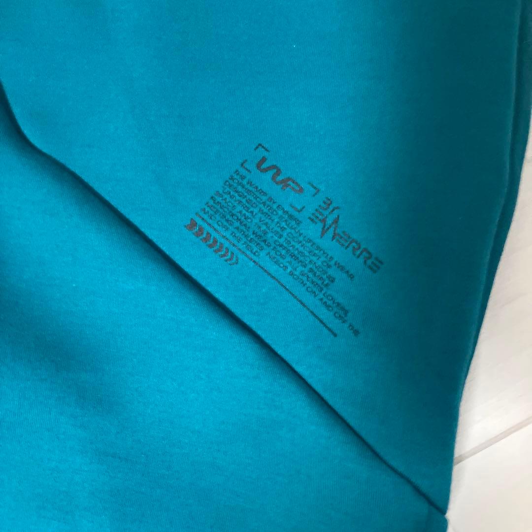 THE WARP ザワープ　メンズ　ストレッチパンツ　グリーン×ブラック