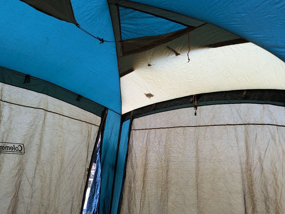 【ジャンク】テント　Coleman　ラウンドエアスクリーン400 欠品有り