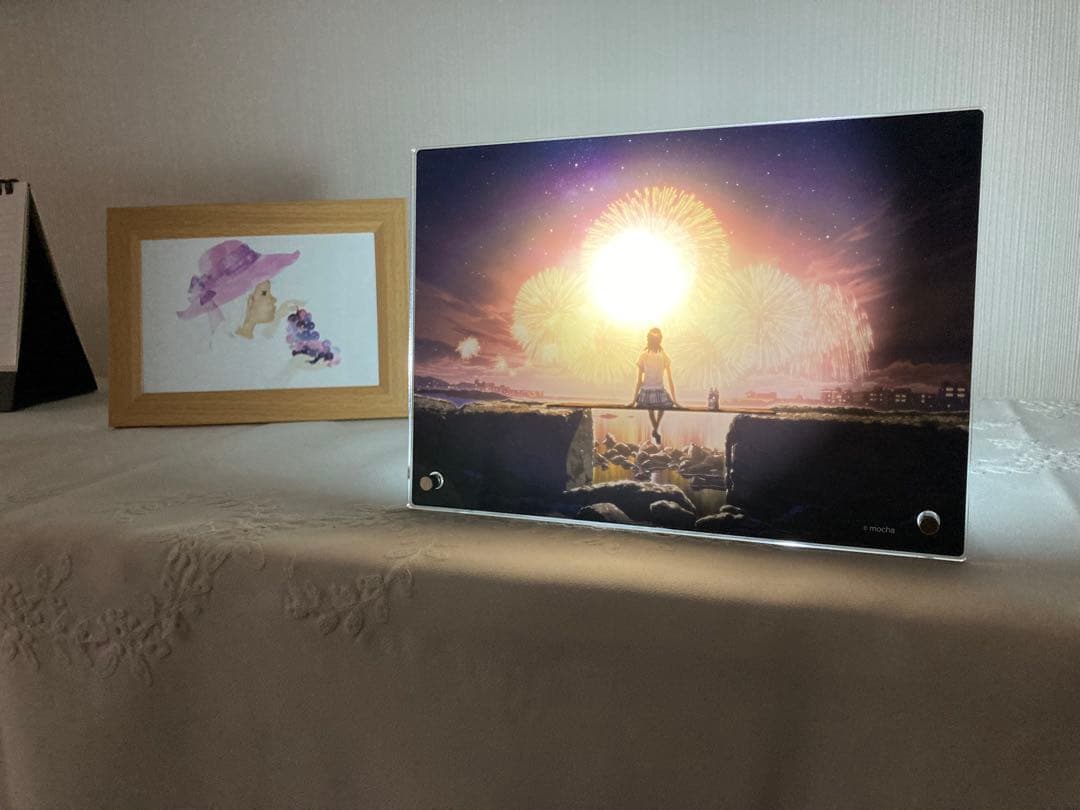 モカ展グッズ　アクリルプレート『となりまちのはなび』A5版