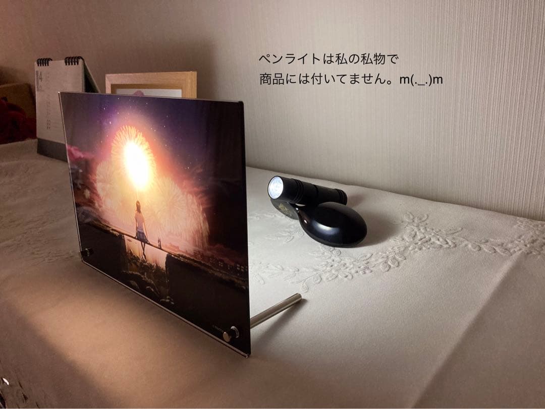 モカ展グッズ　アクリルプレート『となりまちのはなび』A5版