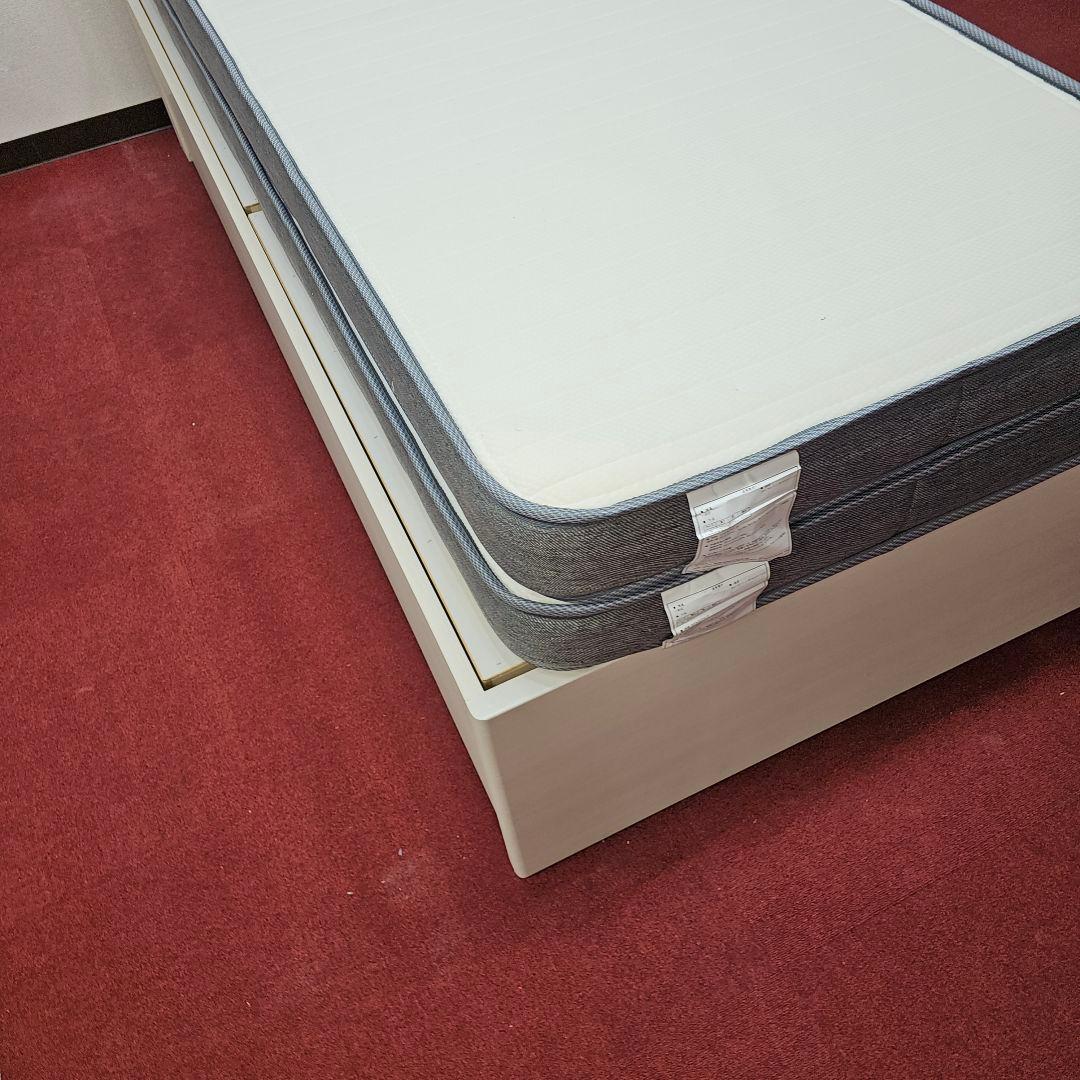 シンプル ホワイト シングルベッドフレーム 東京23区すべて送料無料