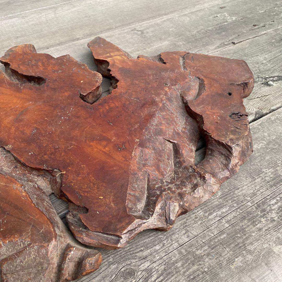 天然木　楓　花瓶台　花台　香炉台　敷板