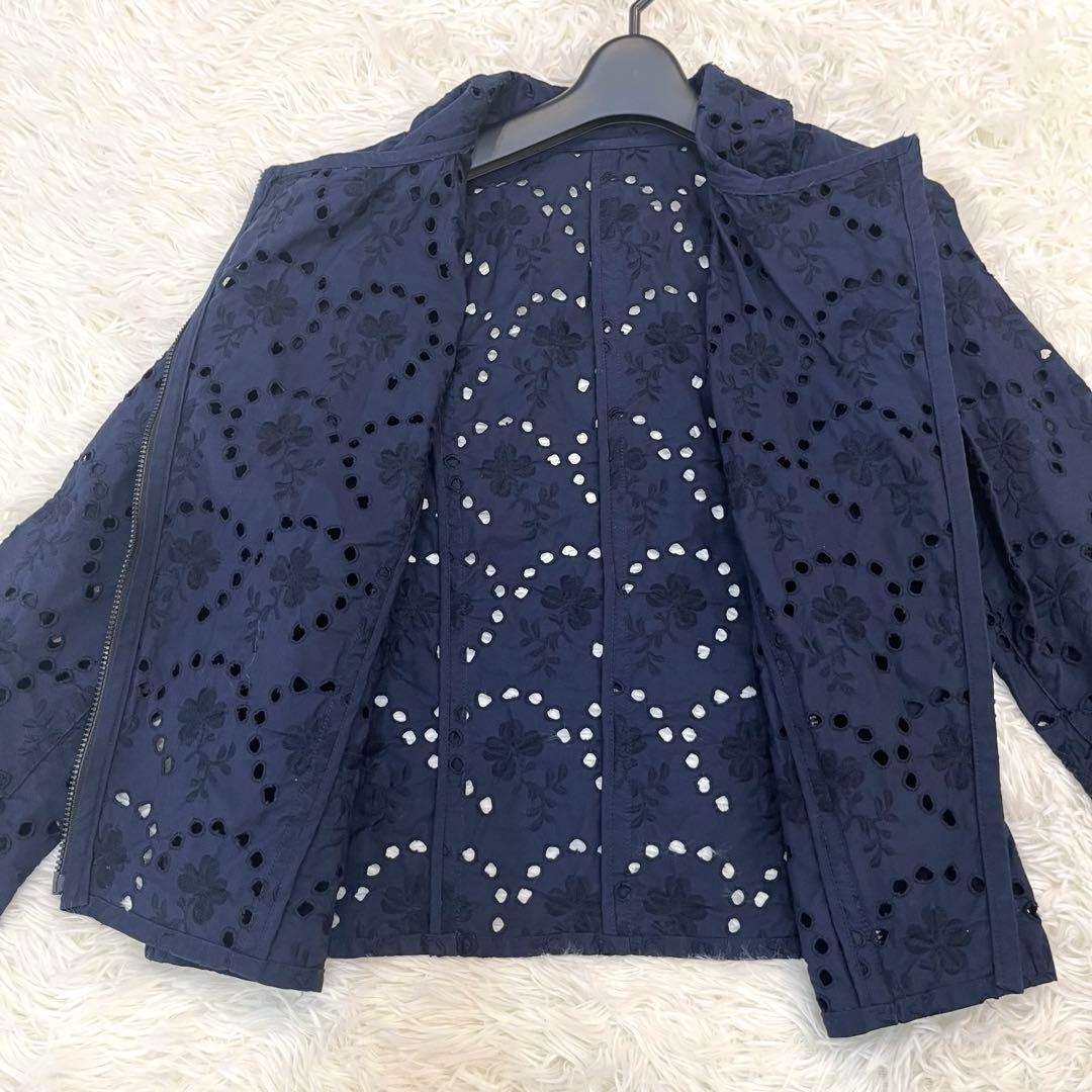 カズコキタムラ テイクオフ カットワークエンブロイダリージャケット フラワー刺繍