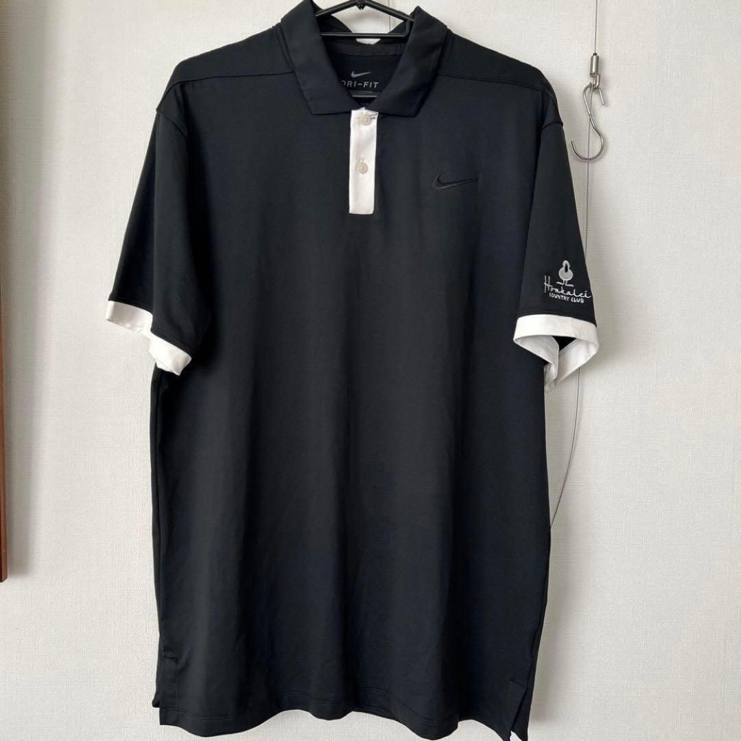 ナイキ ×ハワイ　ホアカレイ カントリークラブ　ロゴ刺繍限定シャツ