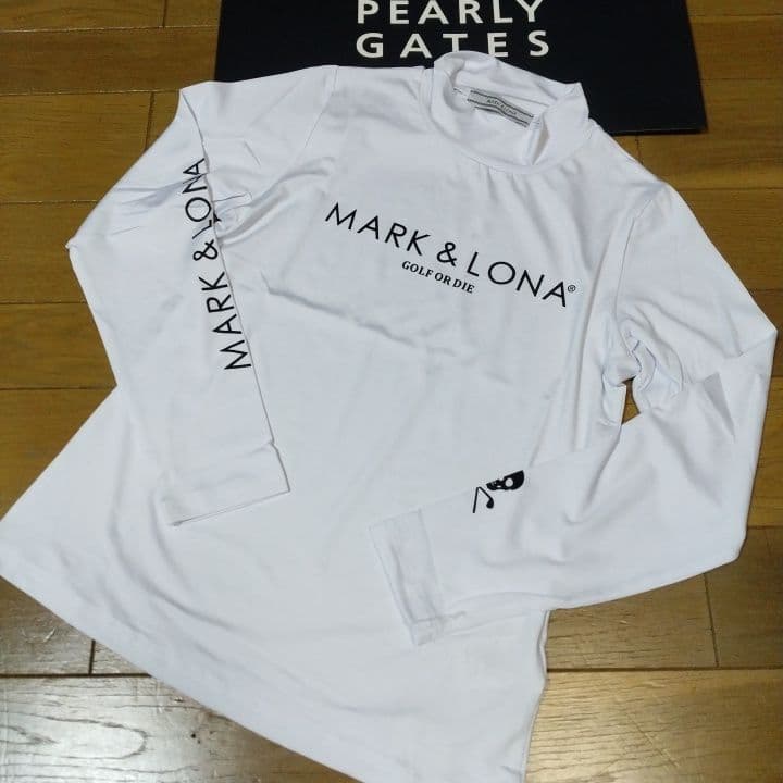 ⭐新品⭐MARK & LONA⭐長袖モック⭐白⭐S⭐