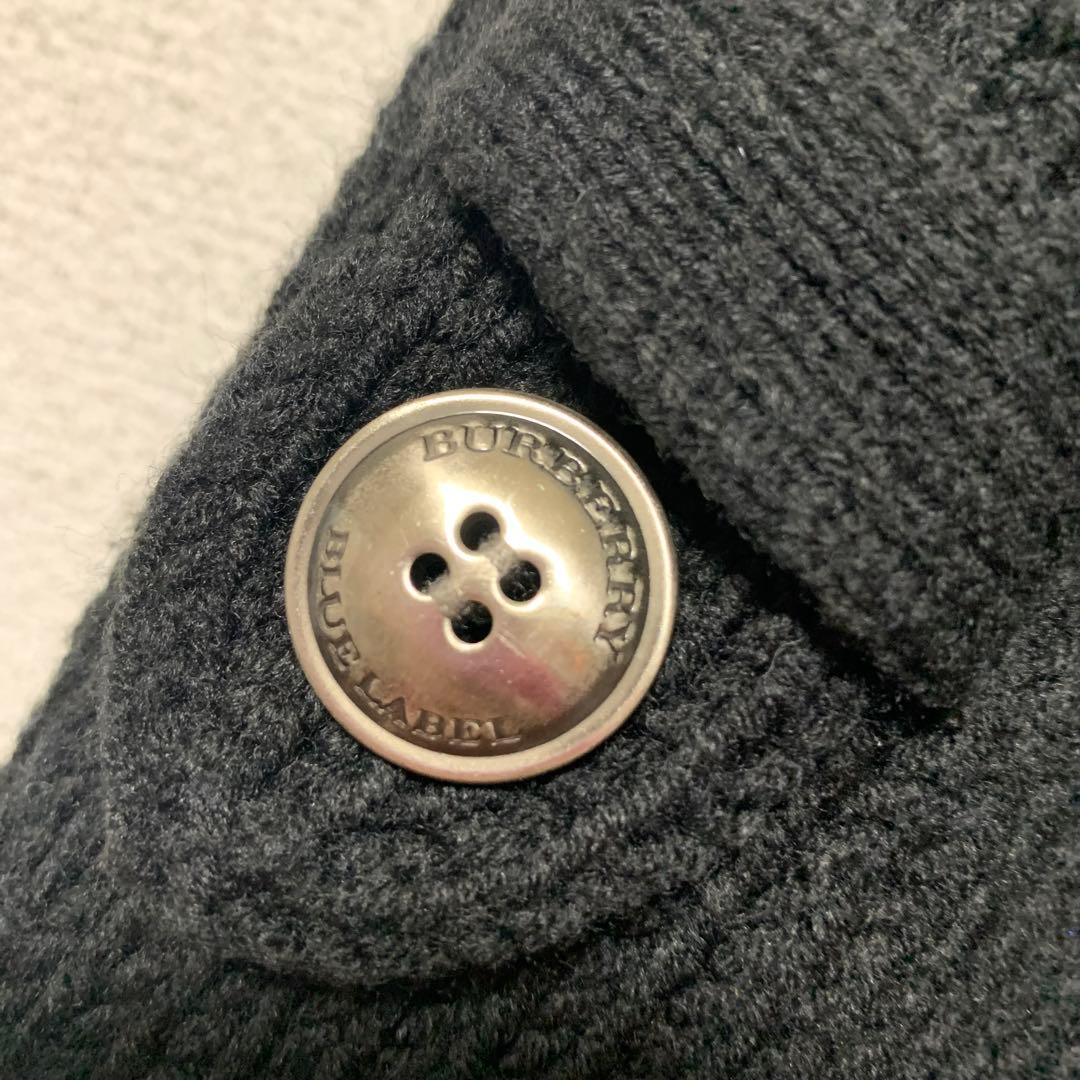 バーバリーロンドンブルーレーベル ポンチョ 三陽商会 ブラック 体型カバー 高級