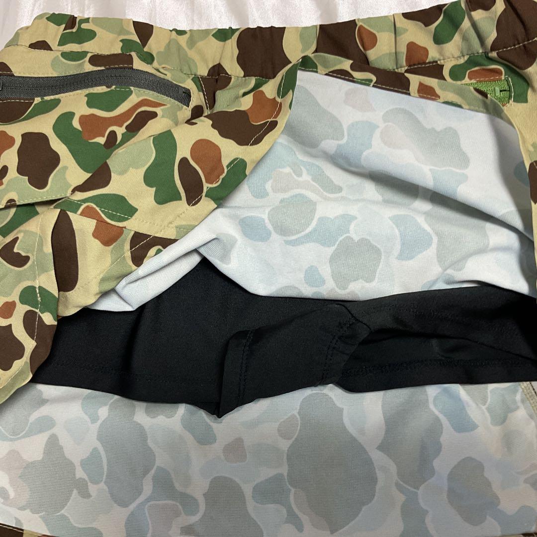 【美品】ラナー Ranor カモフラージュ ランニングスカート Sサイズ