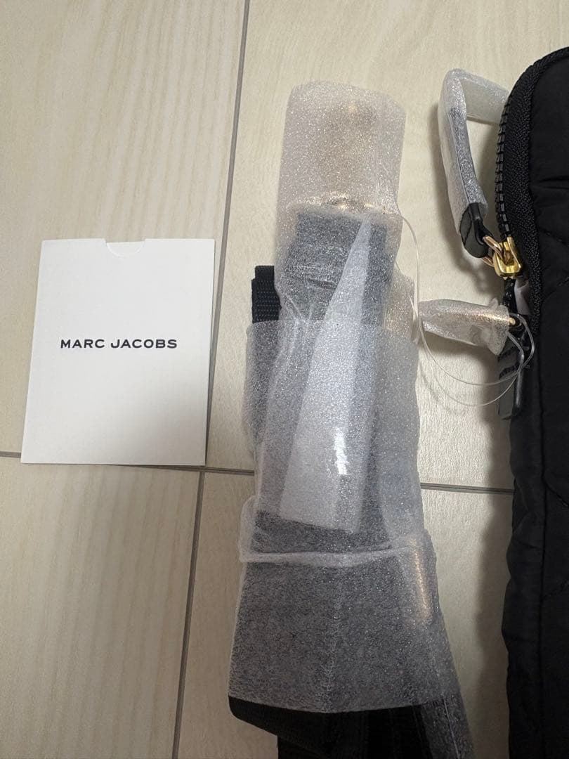 【新品】MARC JACOBS キルティングバッグ PCケース ブラック