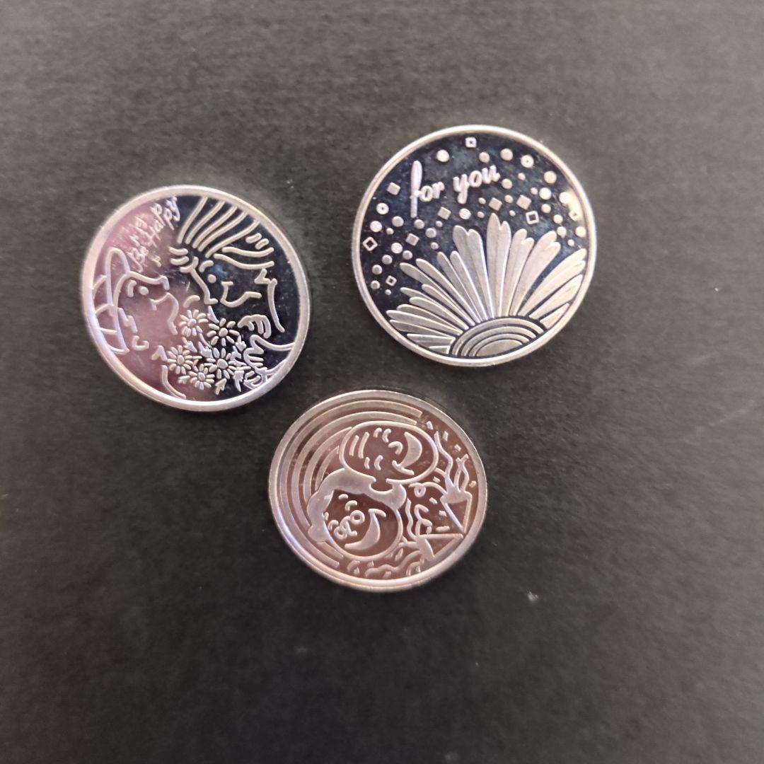 造幣局貨幣セット取り出し純銀メダル