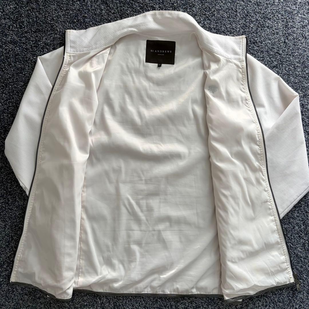 セントアンドリュース　ブルゾン　ジャケット　アウター　ゴルフウェア　ホワイトLL