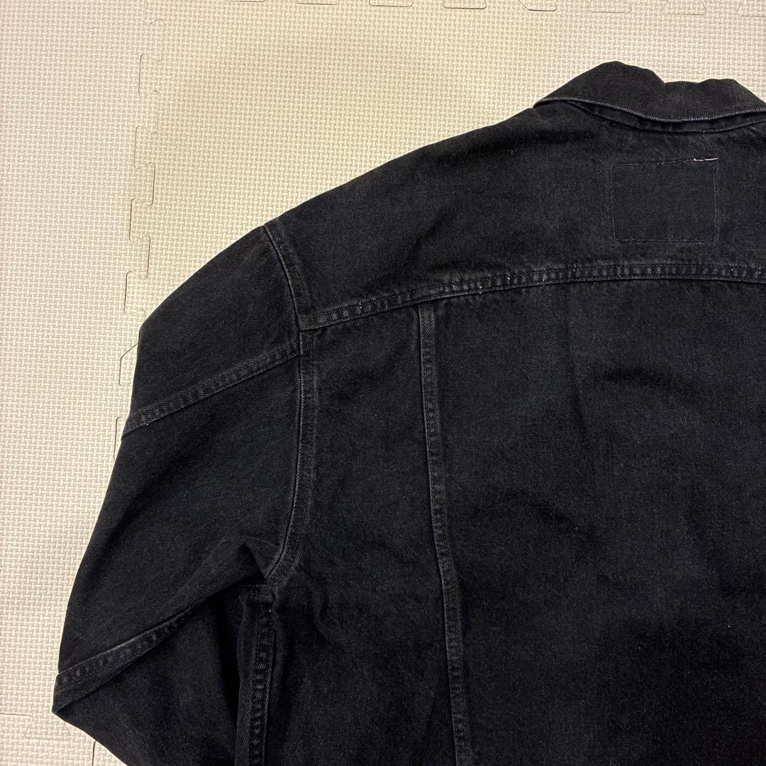 リーバイス　デニムジャケット　ブラック　アメリカ製　後染　L