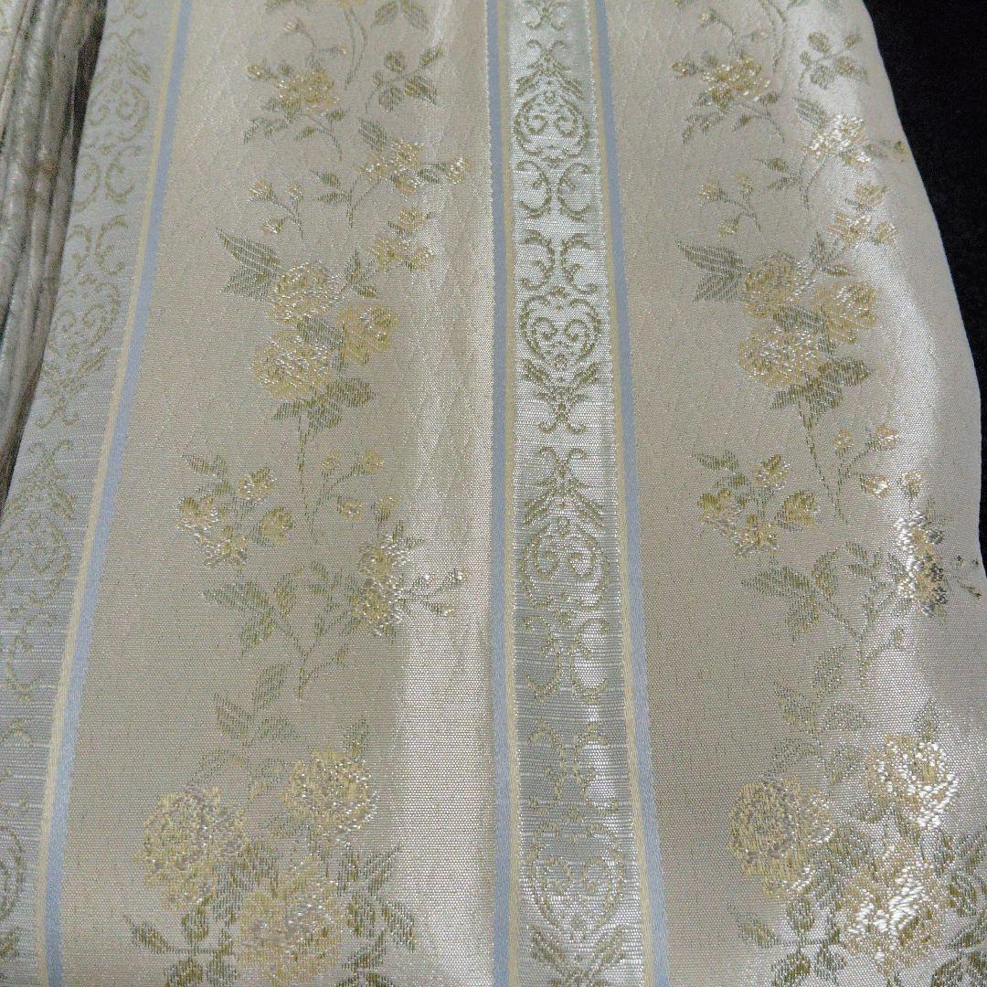 厚地カーテン 2枚入り 花柄 100×178 cm✖️3