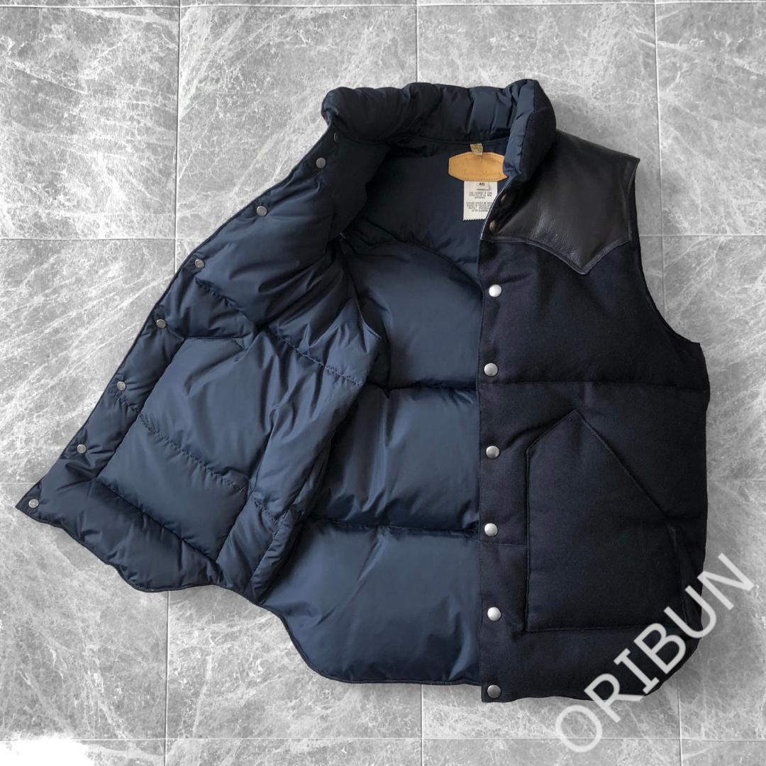 Rocky Mountain ウールフランネル ダウンベスト ロッキーマウンテン