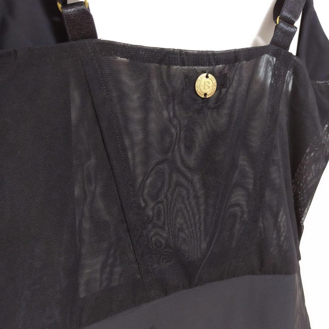 【未使用】BODILE ベロア コルセットレオタード 黒 ＊ バレエ ダンス