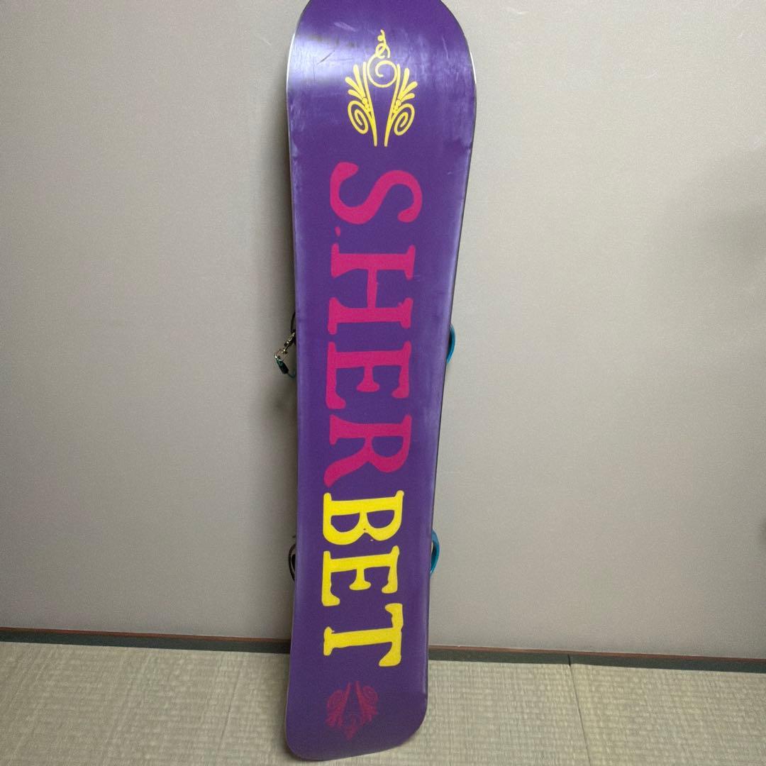 スノーボードセット 143cm レディース SHERBET SALOMON