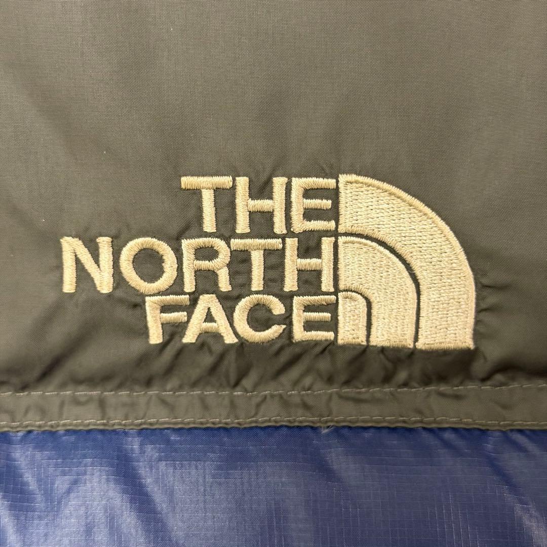 ノースフェイス ヌプシ ダウンベスト 700FP ネイビー グレー Mサイズ